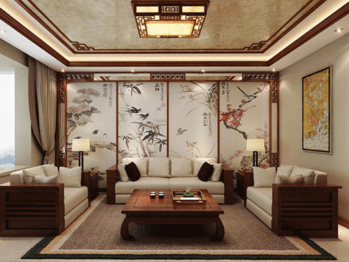 雙拼中式庭院,一層空間共享,大庭院 大客廳,差異化布局讓偏好隨心所欲 別墅